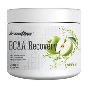 Аминокислоты BCAA Recovery IronFlex 200 г, Яблоко 10831-04 фото