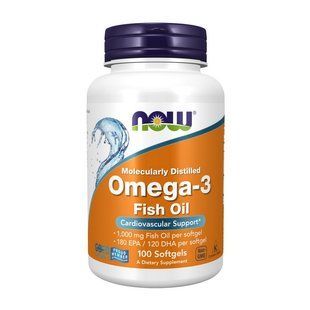 Риб'ячий жир Омега 3 (Omega-3), Now Foods, 100 м'яких капсул