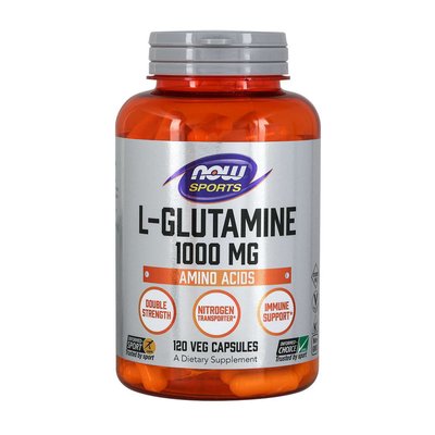 Л-Глютамін NOW (L-Glutamine) 1000 мг 120 капсул 08147-01 фото