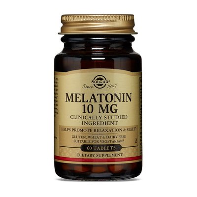 Мелатонін (Melatonin) 10 мг, Solgar, 60 табл. 11042-01 фото