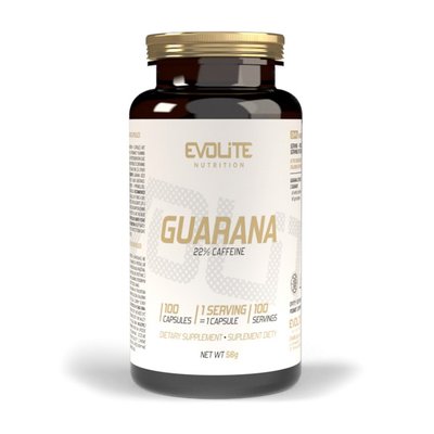 Екстракт Гуарани Evolite Nutrition (Guarana 22% Caffeine), 100 веган капсул 22241-01 фото