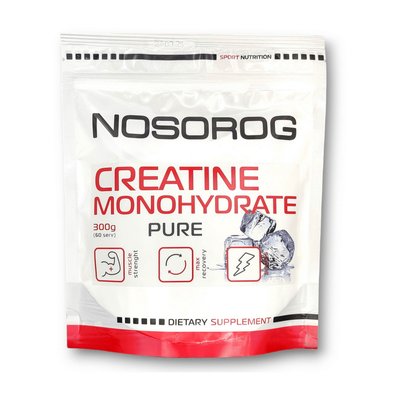 Креатин Моногідрат (Creatine Monohydrate) NOSOROG у порошку, 300 г, Чистий 10007-01 фото