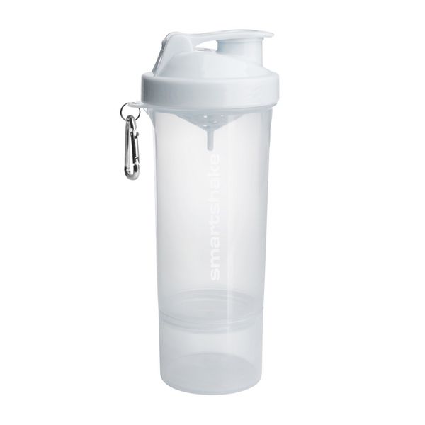 Шейкер SmartShake Slim NEON Pure White, 500 мл, Чисто белый 07017-01 фото