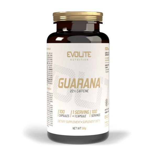 Экстракт Гуараны Evolite Nutrition (Guarana 22% Caffeine), 100 веган капсул 22241-01 фото