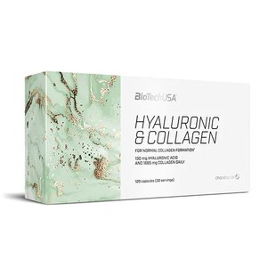 Гиалуроновая кислота и Коллаген (Hyaluronic & Collagen), BioTech, 120 капсул 22039-01 фото