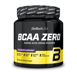 Аминокислоты BCAA Zero BioTech в порошке 360 г, Зеленое яблоко