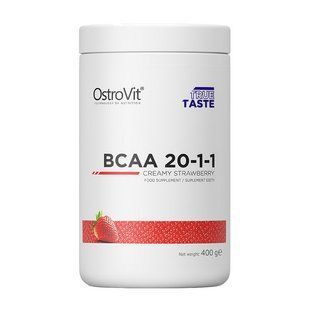 Аминокислоты BCAA 20:1:1 OstroVit 400 г, Сливочно-клубничный