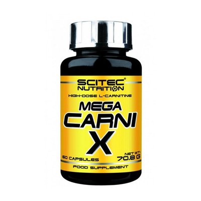 Л-Карнітін Scitec Nutrition (Mega Carni X), 60 капсул 01335-01 фото
