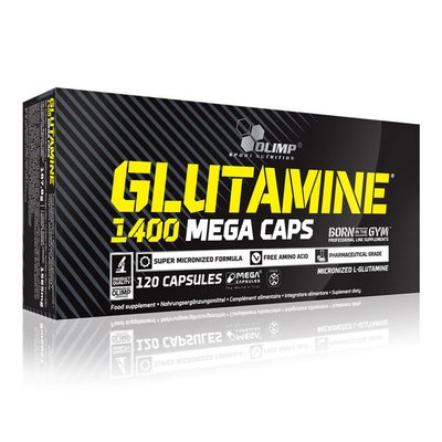 Л-Глютамін Olimp (L-Glutamine) 1400 mega caps 120 капсул 01060-01 фото