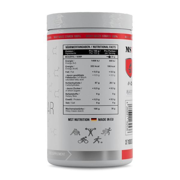 Гейнер MST Waxy Maize Zero Sugar 1000 г, Неприправлений