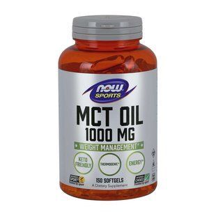 МСТ масло NOW (MCT Oil), 150 мягких капсул
