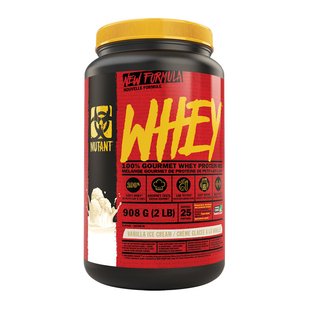 Сывороточный протеин концентрат Mutant Whey 908 г, Клубничный крем 04642-01 фото