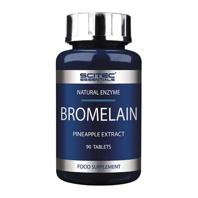 Бромелайн (Bromelain), Scitec Nutrition, 90 табл. 01653-01 фото