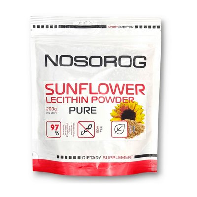 Соняшниковий Лецитин у порошку (Sunflower Lecithin Powder), NOSOROG, 200 г, Чистий 10837-01 фото
