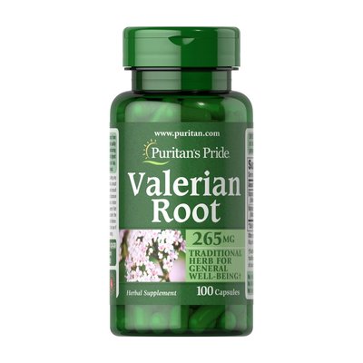 Комплекс для профілактики нервової системи (Valerian Root) 265 мг, Puritan's Pride, 100 капсул 21786-01 фото