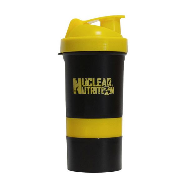 Шейкер Shaker Nuclear Nutrition, 400 мл, Желтый/черный 21321-01 фото