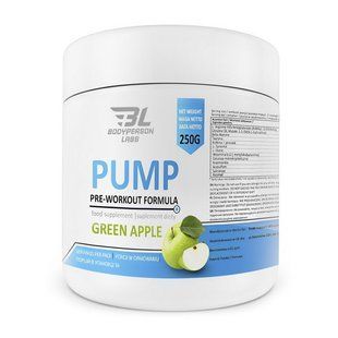 Предтренировочный комплекс Bodyperson Labs (Pump Pre-Workout Formula), 250 г, Тропический