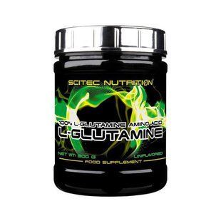 Л-Глютамин Scitec Nutrition (L-Glutamine) в порошке 300 г, Неприправленный