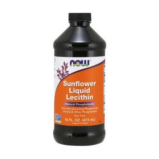 Подсолнечный Лецитин жидкий (Sunflower Liquid Lecithin), Now Foods, 473 мл 18460-01 фото