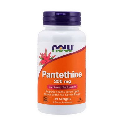 Пантетин (Pantethine) 300 мг, Now Foods, 60 м'яких капсул 19114-01 фото
