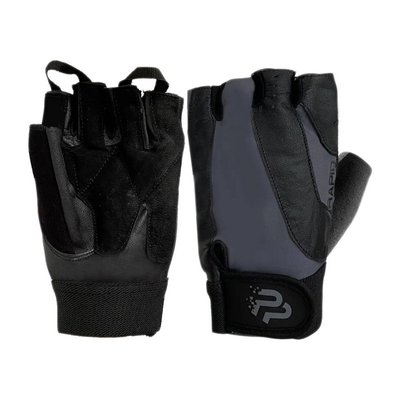 Рукавички для фітнесу PowerPlay Fitness Gloves Black-Grey 9138, M 21782-01 фото