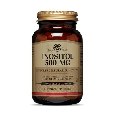 Іносітол (Inositol) 500 мг, Solgar, 100 веган капсул 18016-01 фото