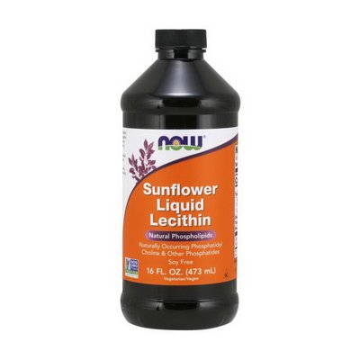 Соняшниковий Лецитин рідкий (Sunflower Liquid Lecithin), Now Foods, 473 мл 18460-01 фото