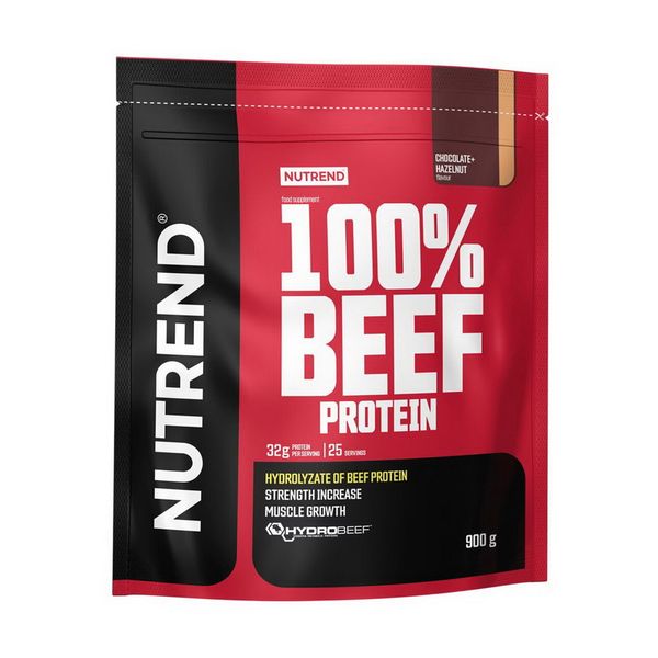 Говяжий протеин Nutrend 100% Beef Protein 900 г, Шоколад + фундук 22820-01 фото