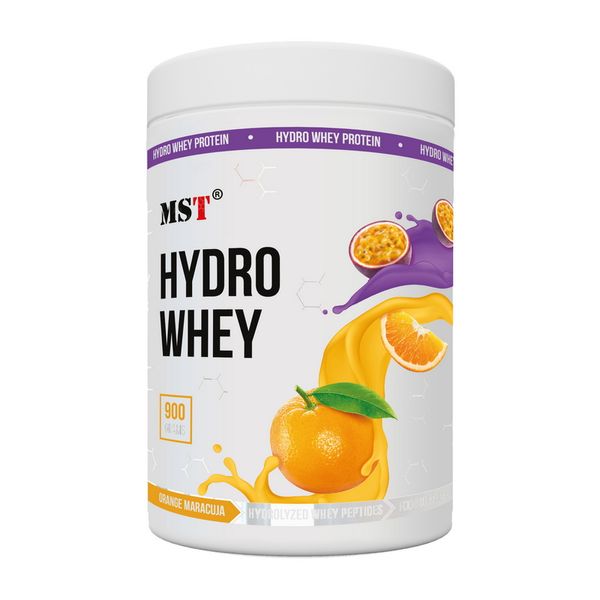 Сывороточный протеин гидролизат MST Hydro Whey Protein 900 г, Оранжевая маракуйя 22001-01 фото