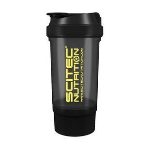 Шейкер Scitec Nutrition Shaker 500 Travel, 500 мл, Чорний