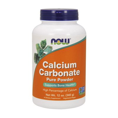 Карбонат кальцію (Calcium Carbonate) 600 мг, Now Foods, 340 г 11495-01 фото