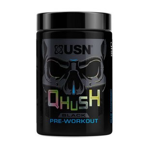 Предтренировочный комплекс USN (Qhush Black Pre-workout), 220 г, Голубая малина 21987-02 фото