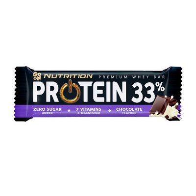 Протеїновий Батончик GoOn Nutrition Protein 33% Bar, 50 г, Шоколад 18738-01 фото
