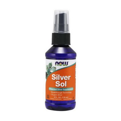 Колоїдне срібло (Silver Sol) 50 мкг, Now Foods, 118 мл 19072-01 фото