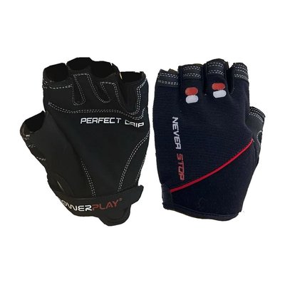 Рукавички для фітнесу PowerPlay Fitness Gloves Black 9076, L 21418-03 фото
