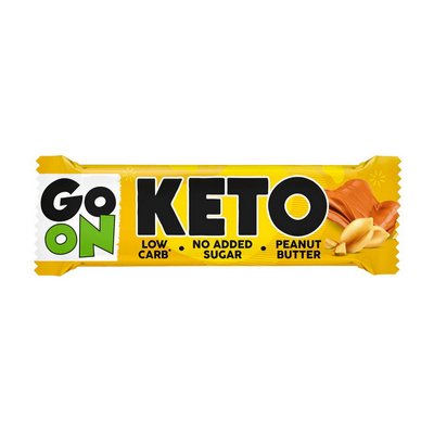 Батончик GoOn Nutrition (KETO Bar), 50 г, Арахісова олія 22115-01 фото