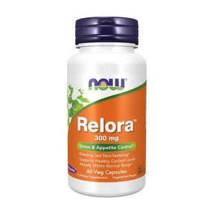 Релора NOW (Relora) 300 мг, 60 веган капсул