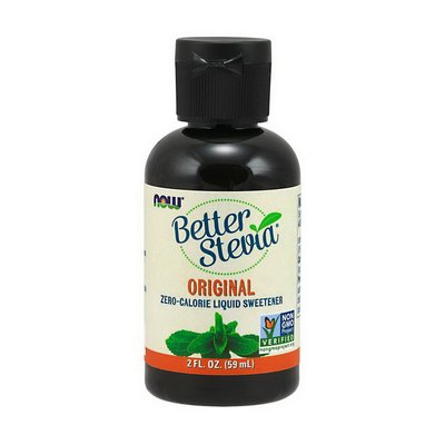 Рідкий підсолоджувач Now Foods Better Stevia zero calories, 60 мл, Оригінальний 06689-01 фото