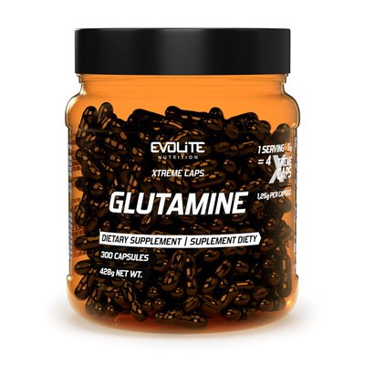 Глютамін Evolite Nutrition (Glutamine Extreme) 1250 мг 300 капсул 22178-01 фото