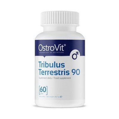 Трибулус стимулятор тестостерону OstroVit (Tribulus Terrestris 90), 60 капсул 08364-01 фото