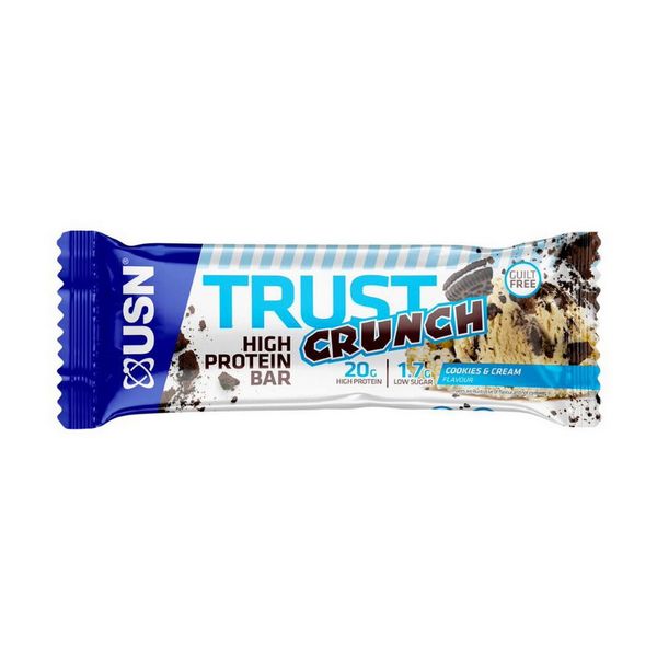 Протеиновый Батончик USN Trust Crunch, 60 г, Печенье и крем 22254-02 фото