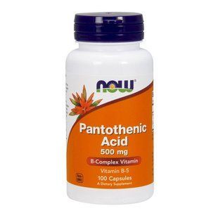 Пантотенова кислота (Pantothenic Acid) 550 мг, Now Foods, 100 капсул