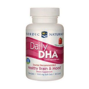 Рыбий жир (Daily DHA), Nordic Naturals, 30 мягких капсул, Натуральные фрукты