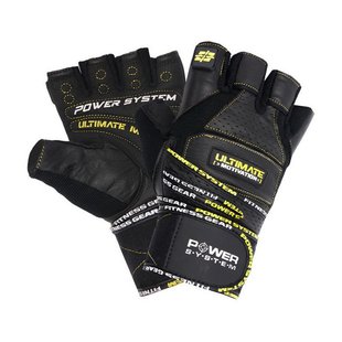 Перчатки для фитнеса Power System Ultimate Motivation Gloves 2810YW Yellow, L 22069-01 фото