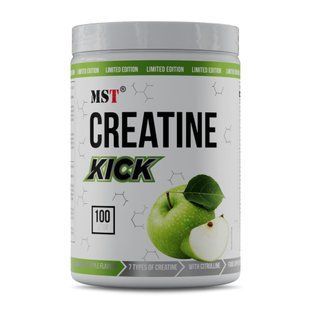 Креатиновий комплекс (Creatine Kick) MST у порошку, 1000 г, Кисле зелене яблуко