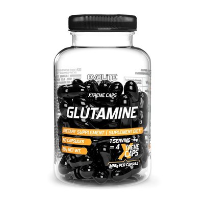 Глютамін Evolite Nutrition (Glutamine Extreme) 1250 мг 60 капсул 22177-01 фото