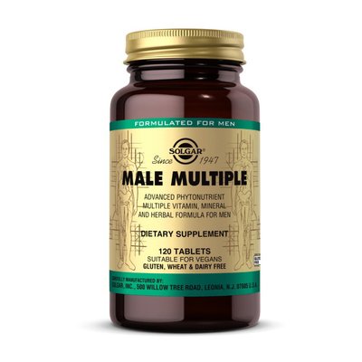 Вітаміни для чоловіків (Male Multiple), Solgar, 120 табл 11598-01 фото