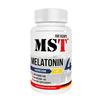 Мелатонін (Melatonin) 4 мг, MST, 100 веган капсул 18276-01 фото