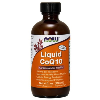Коензим рідкий (Liquid CoQ10), Now Foods, 118 мл, Помаранчевий 08148-01 фото