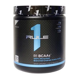 Аминокислоты БЦАА (BCAAs) R1 (Rule One) в порошке 159 г, Неприправленный
